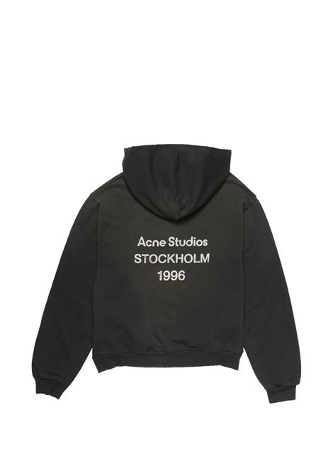 logo hooded sweatshirt unisex black ACNE STUDIOS | CI0136900